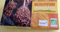 Mängden socker i Dattes Fraîches Mazafati d'Iran