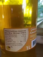 Mängden socker i Huile tournesol et colza