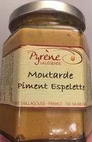 Mängden socker i Moutarde Piment Espelette