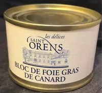 Mängden socker i Bloque de foie gras de canard