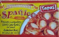 Mängden socker i Petites coquilles Saint Jacques en sauce SPANICO, boîte de