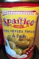 Mängden socker i Olives vertes farcies à l'ail