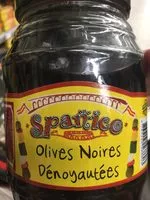Mängden socker i Olives noires denoyautées