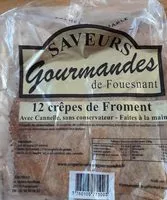 Mängden socker i Crêpes de froment