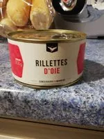 Mängden socker i Rillettes d'oie
