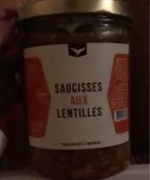 Mängden socker i Saucisses aux lentilles