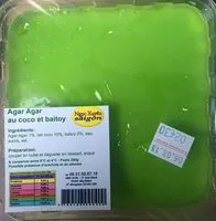 Mängden socker i Agar agar au coco et baitoy
