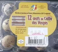Mängden socker i 12 œufs de caille des Vosges