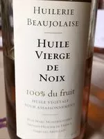 Mängden socker i Huile vierge de noix