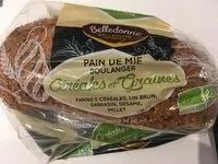 Mängden socker i PAIN DE MIE CEREALES ET GRAINES