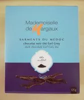 Mängden socker i Brins De Chocolat Noir Aromatisés Thé Bergamote