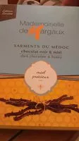 Mängden socker i Sarments du medoc chocolat noir et miel