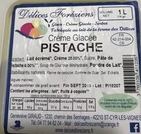 Mängden socker i Creme glacée pistache