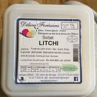 Mängden socker i Sorbet litchi