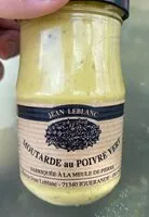 Mängden socker i Moutarde au poivre vert