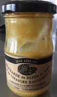 Mängden socker i Moutarde de Dijon au miel et au vinaigre balsamique