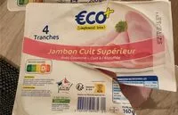 Mängden socker i Jambon cuit supérieur