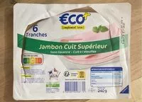 Mängden socker i JAMBON CUIT SUPÉRIEUR