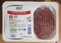 Mängden socker i 4 Steaks Hachés Pur Bœuf