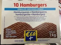 Mängden socker i 10 hamburgers