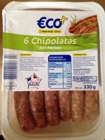 Mängden socker i 6 chipolatas aux herbes
