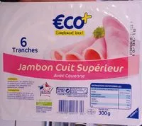 Mängden socker i Jambon cuit supérieur avec couenne