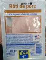 Mängden socker i Rôti de porc