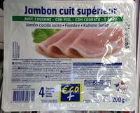 Mängden socker i Jambon cuit supérieur