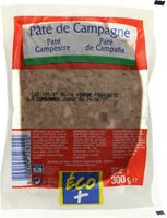 Mängden socker i Pâté de campagne