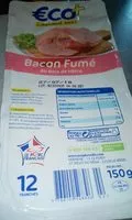 Mängden socker i Bacon fumé au bois de hêtre