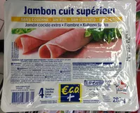 Mängden socker i Jambon cuit supérieur