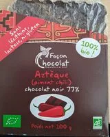 Mängden socker i Chocolat noir 77 % Aztèque piment chili