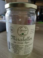 Mängden socker i Mirabelles au sirop léger