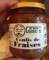 Mängden socker i Coulis de fraise