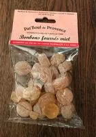 Mängden socker i Bonbons fourrés miel