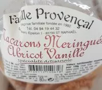 Mängden socker i Macarons meringués abricot vanille