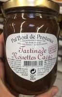 Mängden socker i Tartinade noisette cacao