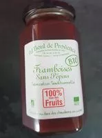 Mängden socker i Framboise sans pépins bio