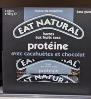 Mängden socker i Barres aux fruits secs avec cacahuètes et chocolat