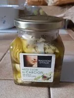 Mängden socker i mezzi cuori di carciofi artichaut