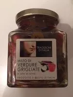 Mängden socker i Misto Di Verdure Grigliate in olio di olivia