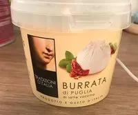 Mängden socker i Burrata di puglia di latte vaccino
