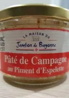 Mängden socker i Pâté de campagne au piment d'espelette