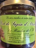 Mängden socker i Miel de Sapin d'Alsace