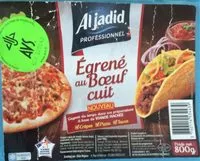 Mängden socker i Égrené au boeuf cuit