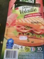 Mängden socker i Delice de volaille