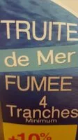 Mängden socker i Truite de mer fumée 4 tranches