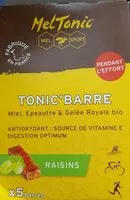 Mängden socker i Tonic'Barre