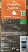 Mängden socker i Gaufres fourrées au miel