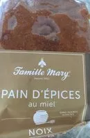 Mängden socker i Pain d'épices au miel et aux noix
